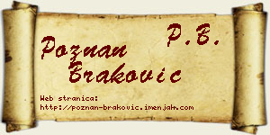Poznan Braković vizit kartica
